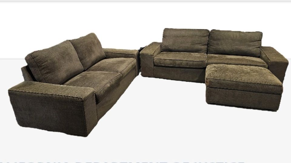 IKEA SOFA LOVESEAT W/ OTTOMAN