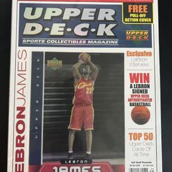 LeBron James 2003 Upper Deck Sports Collectibles Magazine New/ Sealed