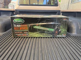 NEW SCOTTS 20 in. Manual Walk Behind Reel Lawn Mower, Includes Grass Catcher