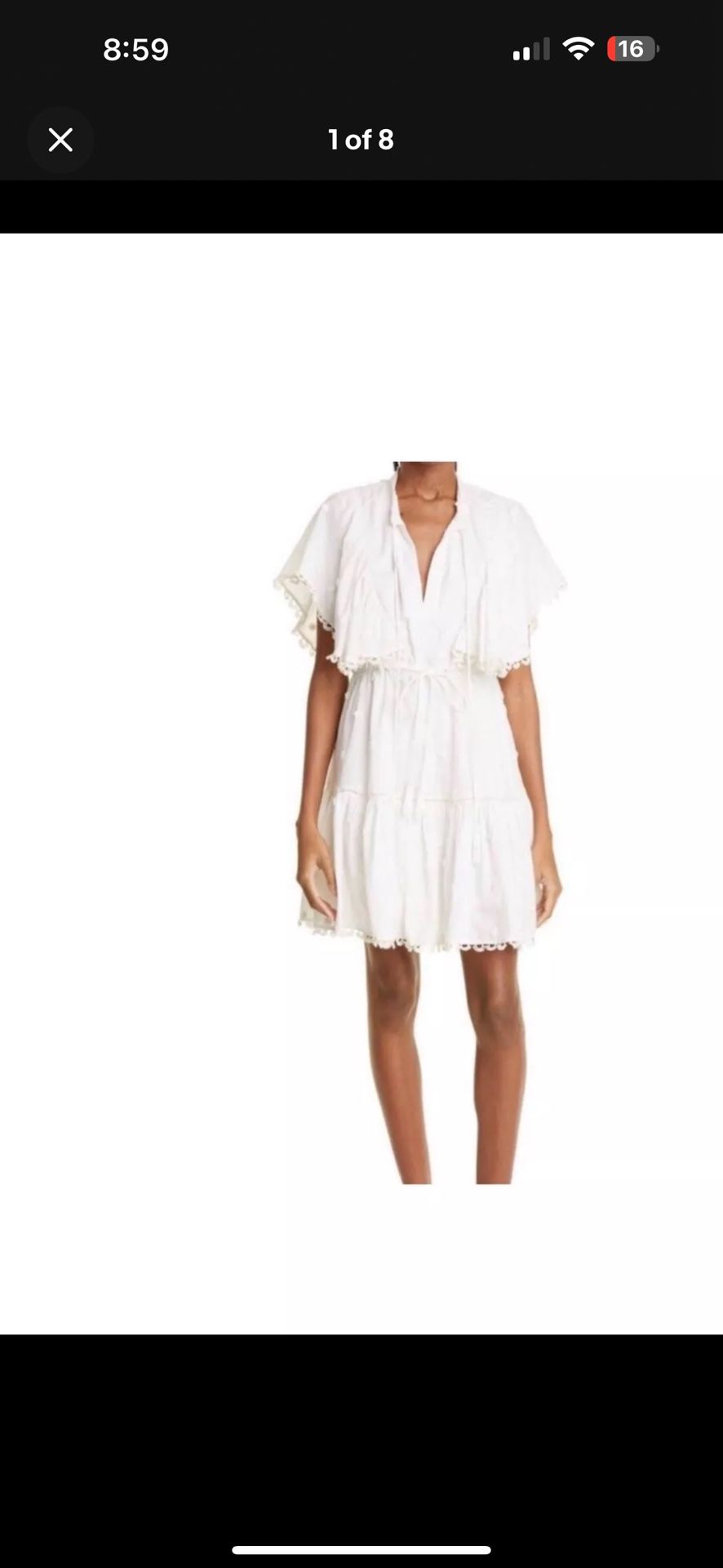 anthropologie white beaded dress Anthropologie Moulinette Soeurs Off White Beaded Cotton Tank (Medium) – The  Thrifty Hippy