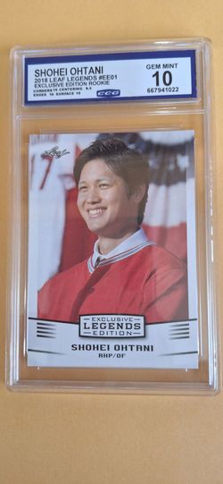 2018 Leaf Legends Exclusive Editions Rookie CCG graded GEM mint 10