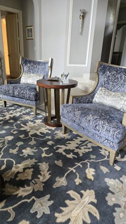 Taylor King Pair Of Chairs Leather Back $999 Each