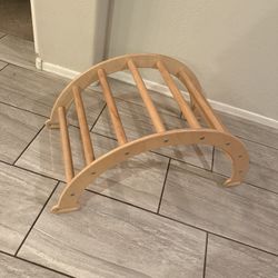 Montessori Wooden kids climbing arch 