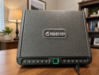 Billconch Biometric Gun Safe – Fingerprint + Keypad + USB Rechargeable