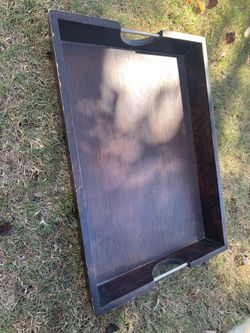 PIER 1 wooden tray