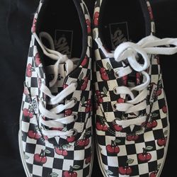 Checkered Cherry Vans