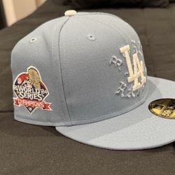 Los Angeles Dodgers BORN X RAISED 2024 World Series New Era Hat 7 1/8