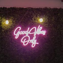 Good Vibes Only Neon Light