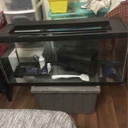 Large  Aquarium  With  Accessories 
