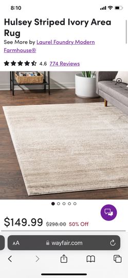 Runner 6’1 X 9’2” AND 0.33” Nonslip Rug pad