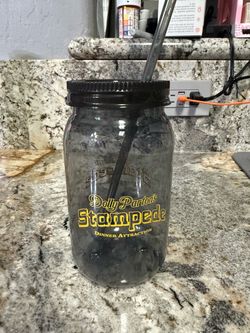 Dolly Parton's Stampede Mason Jar Tumbler with Straw