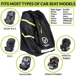 Car Seat Protector And Car Seat Travel Bag