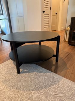 Coffee Table - Black Wood - West Elm