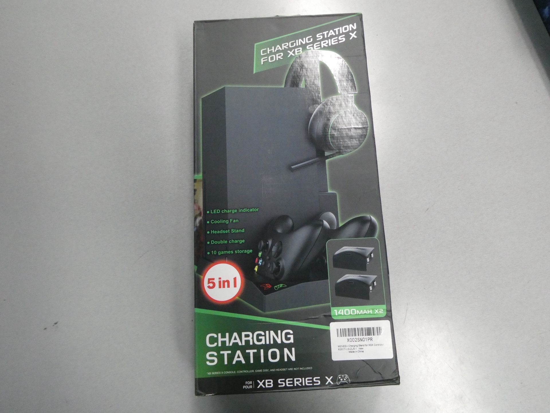 Xbox Series X Charging Station, Cooling Fan, Game Storage, And Headset Support