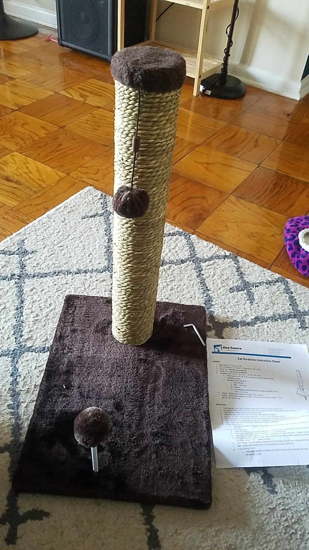 Frisco 21-in Cat Scratching Post with Toy