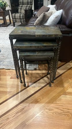 Stackable Tables (3) Stone Tops