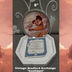 VINTAGE BRADFORD EXCHANGE "CONFIDANT" COLLECTIBLE PLATE 
