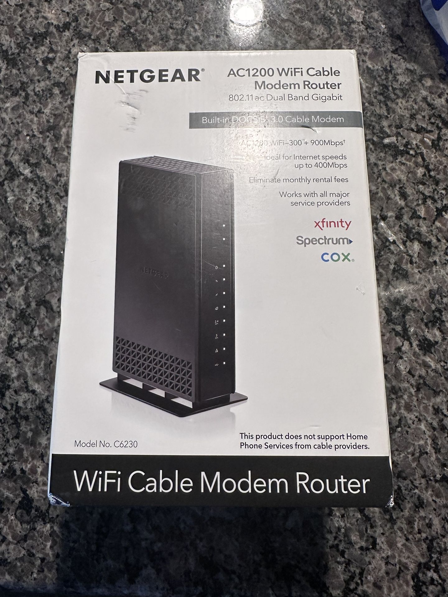 Netgear Modem/Router 1200 Model C6230 Wifi 6