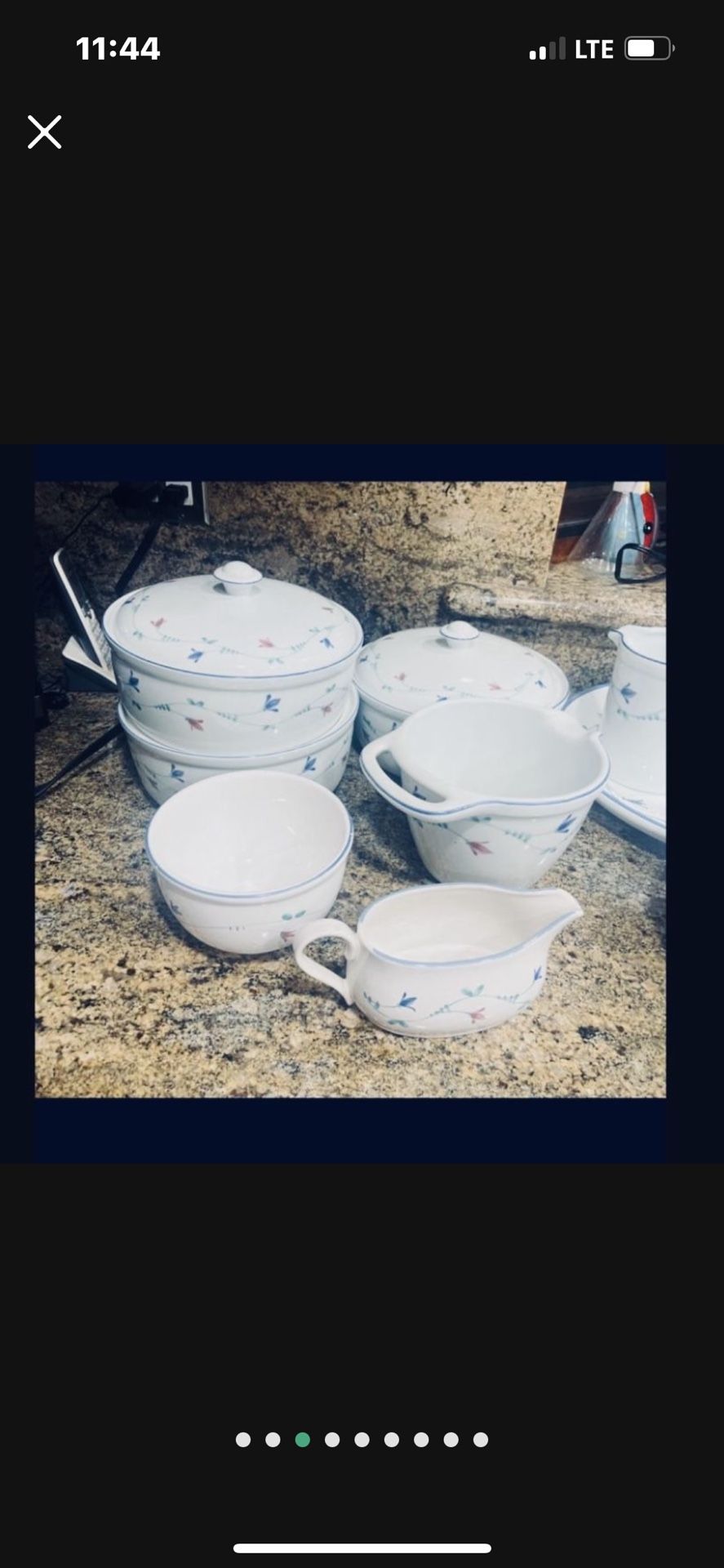 Portofino Bleu By Savoir Vivre (2) Quart Casseroles, Gravy Boat - Main Image