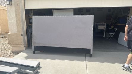 King Size Grey Bed Frame
