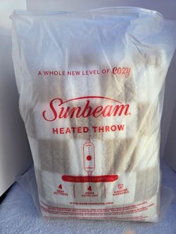 Sunbeam Cozy Heated Throw Blanket New (Price Is Firm)
