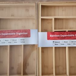 PRICE REDUCTION - Now $50  Premium Class Bamboo Drawer Organizers
