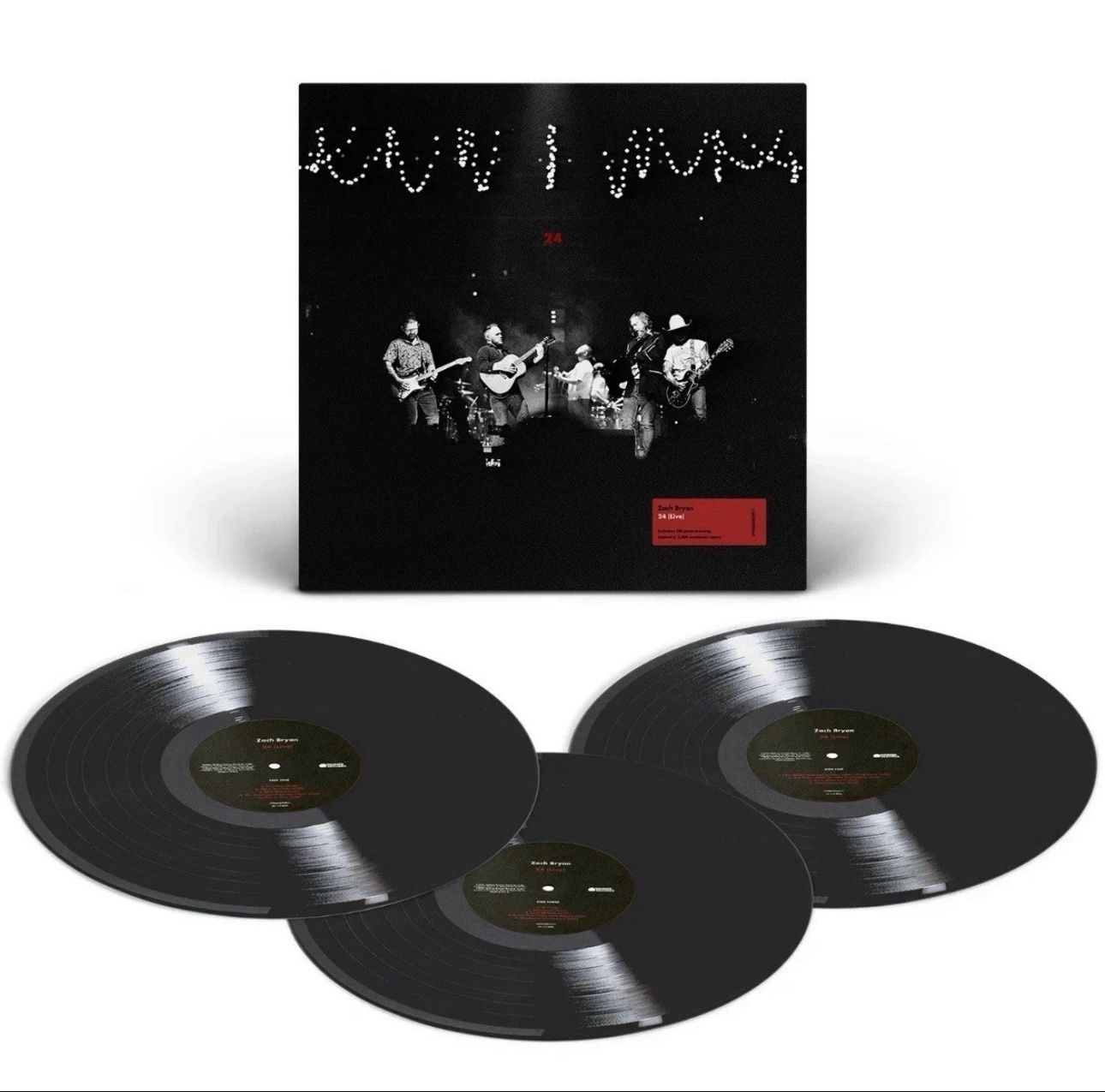 Zach Bryan 24 (Live) 3 LP Limited Edition Vinyl Record /2500