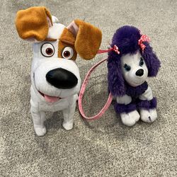 Plush, Walking Talking Max Dog And Dog Purse