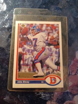 Jhon Elway  1991 card #124 Upper deck