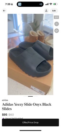 Adidas Yeezy Slide Onyx Black Slides