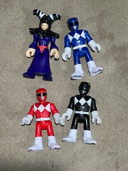 Power Rangers Imaginext Action Figure Lot Red Blue Black Rita Repulsa lot of 4