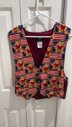 Patriotic bear vest large
