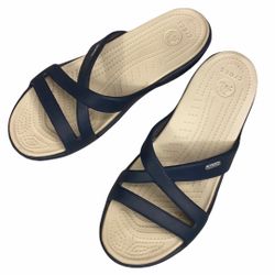 Crocs Navy Blue Wedge 