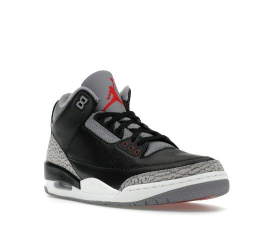 Air Jordan 3 Cement Black 10.5 Men's