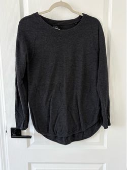 Dark Gray Long Sleeve Top