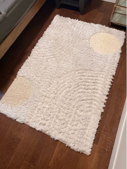 nuLOOM Gloria Shag Area Rug 4x6 - Beige