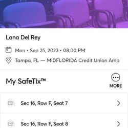 Lana Del Ray Tampa Concert Tickets For Tonight 