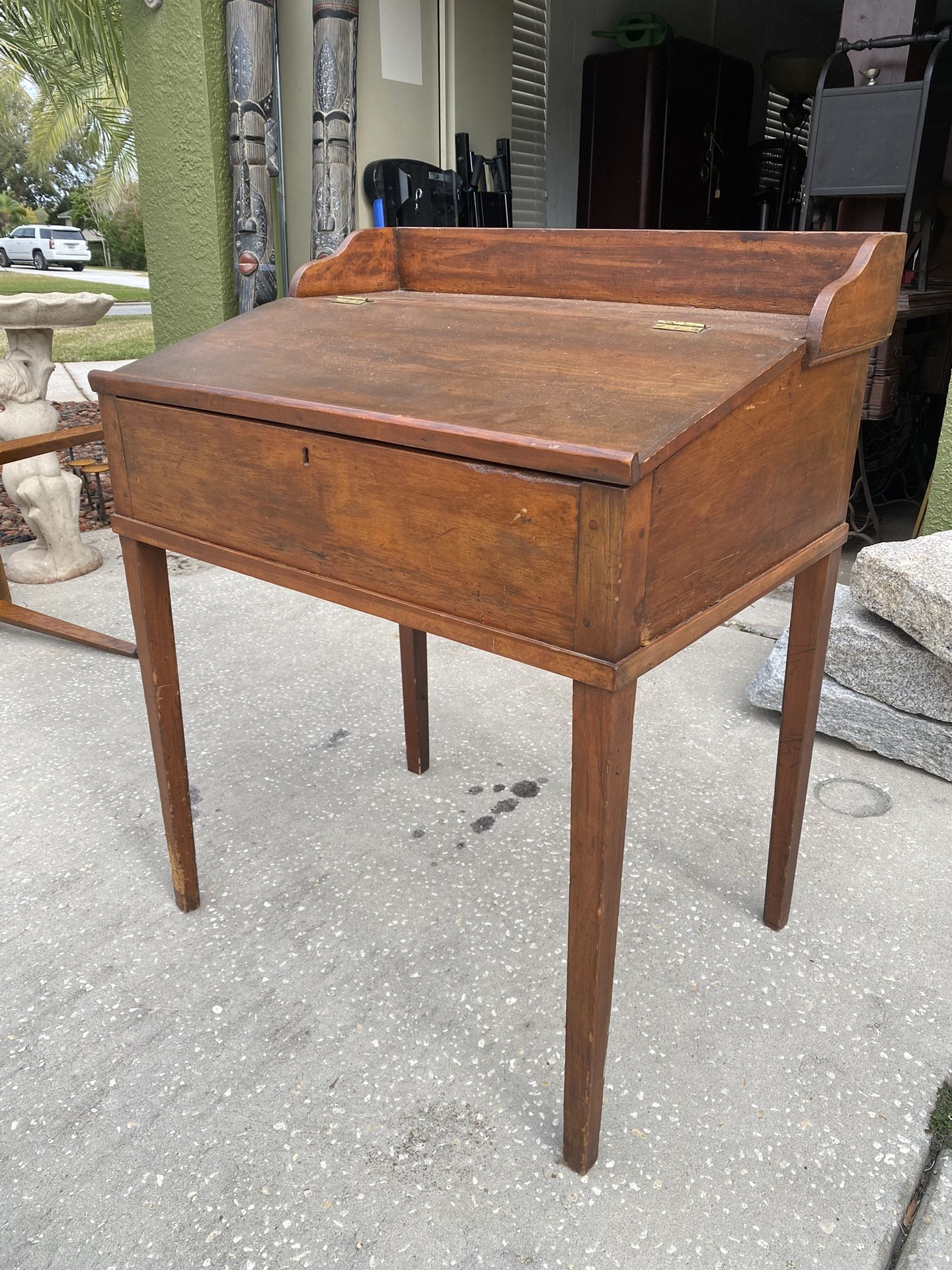 Antique Flip Top Desk