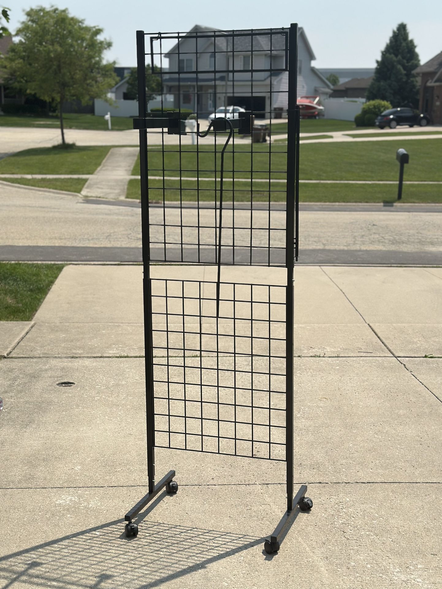 Merchandise Grid Wall Display Rack 