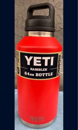 YETI RESCUE RED 64oz Rambler Tumbler Container BRAND NEW