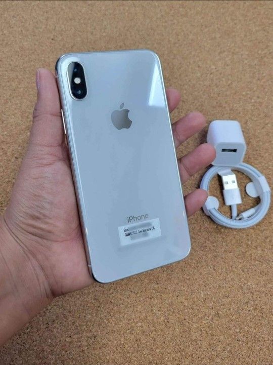 iPhone X, Factory Unlocked,  Excellent Condition,  LIKE NEW 