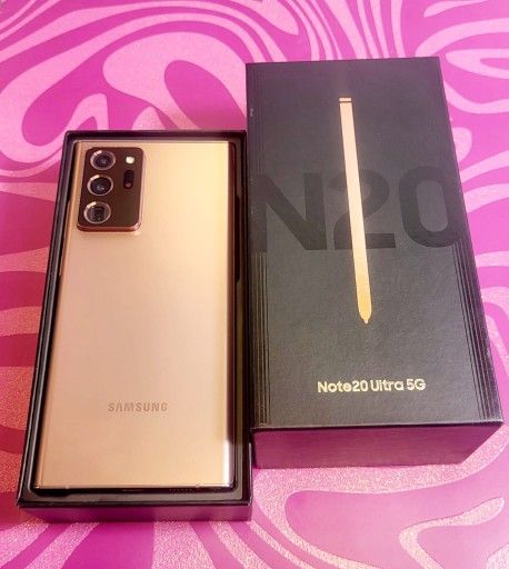 Samsung Galaxy Note 20 5G Ultra 128gb Unlocked, FREE Smartwach/ Headphones. Pay $1 Today Rest in payments. NO CREDIT NEEDED FINANCING