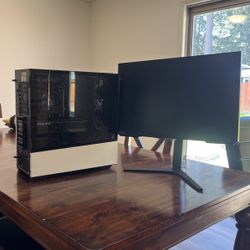 PC Gaming Desktop And Monitor