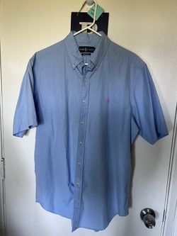Ralph Lauren Light Blue Dress Shirt Size Large