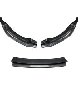 Chin Spoiler Splitter Fit for BMW 3 Series M3 F80 4 Series M4 F82 F83 2015-2020 Front Lip Front Shovel Exterior Modification Car Front Bumper Lip(Blac