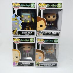 Funko Pop! Vinyl: Rick And Morty - #303, 304, 660, & 663