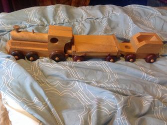 Vintage wooden train