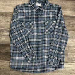 Men’s Hurley Blue Flannel Shirt XL