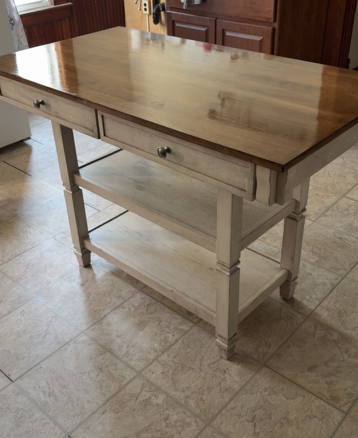 Rustic Kitchen Island 