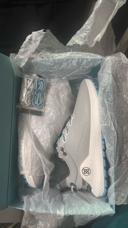 Brand New G/FORE MG4+ Golf Shoes – Grey / Sky Blue (In Original Box)